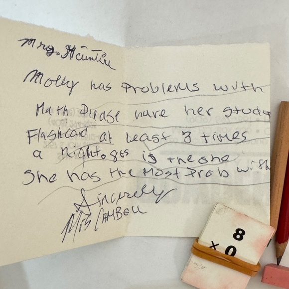 📚 American Girl Doll Molly McIntire School Red Book Hand Bag w Supplies Retired - Picture 15 of 16